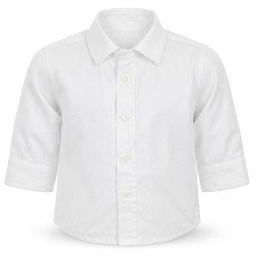 Monsoon Boys White   Basic Button-Up Size 3-6 Months