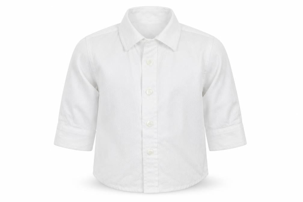 Monsoon Boys White   Basic Button-Up Size 3-6 Months