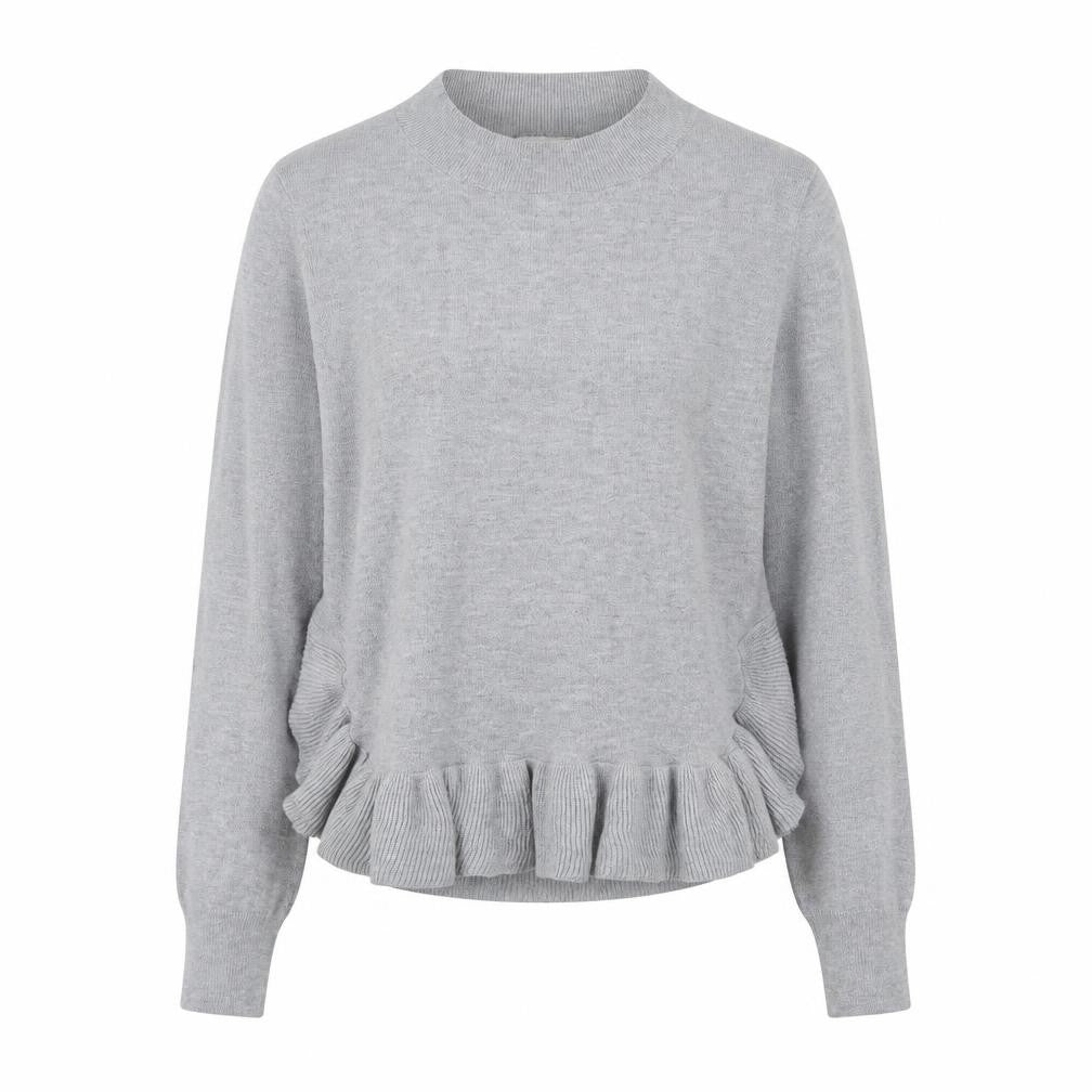 Front view of H&M women’s grey jumper, size M