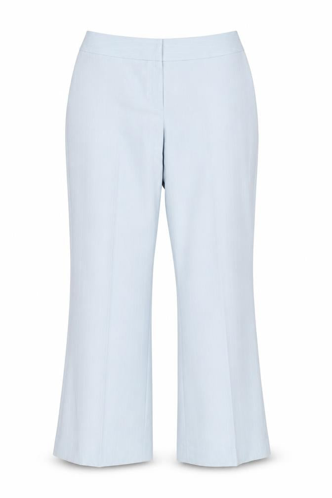 Essential Style Womens Blue Striped  Trousers  Size 14 L27 in