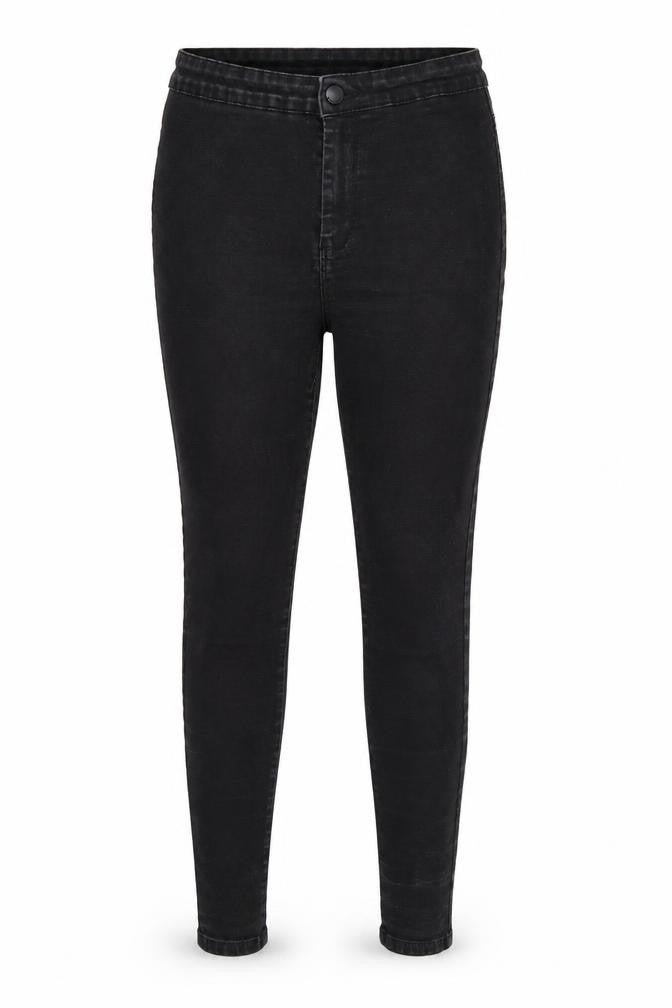 Denim & Co. Womens Black  Denim Tapered Jeans Size 14 L27 in