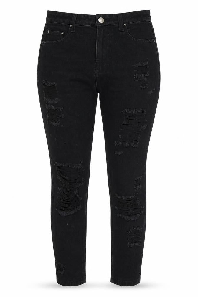 misguided Womens Black   Skinny Jeans Size 8 L26 in