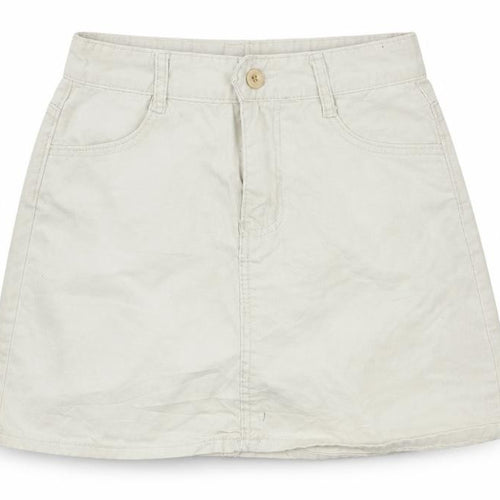 Jeans Womens Ivory  Denim A-Line Skirt Size L
