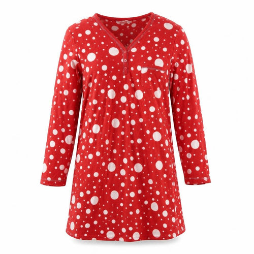 Secret Possesions Womens Red Polka Dot  Top Dress Size 10