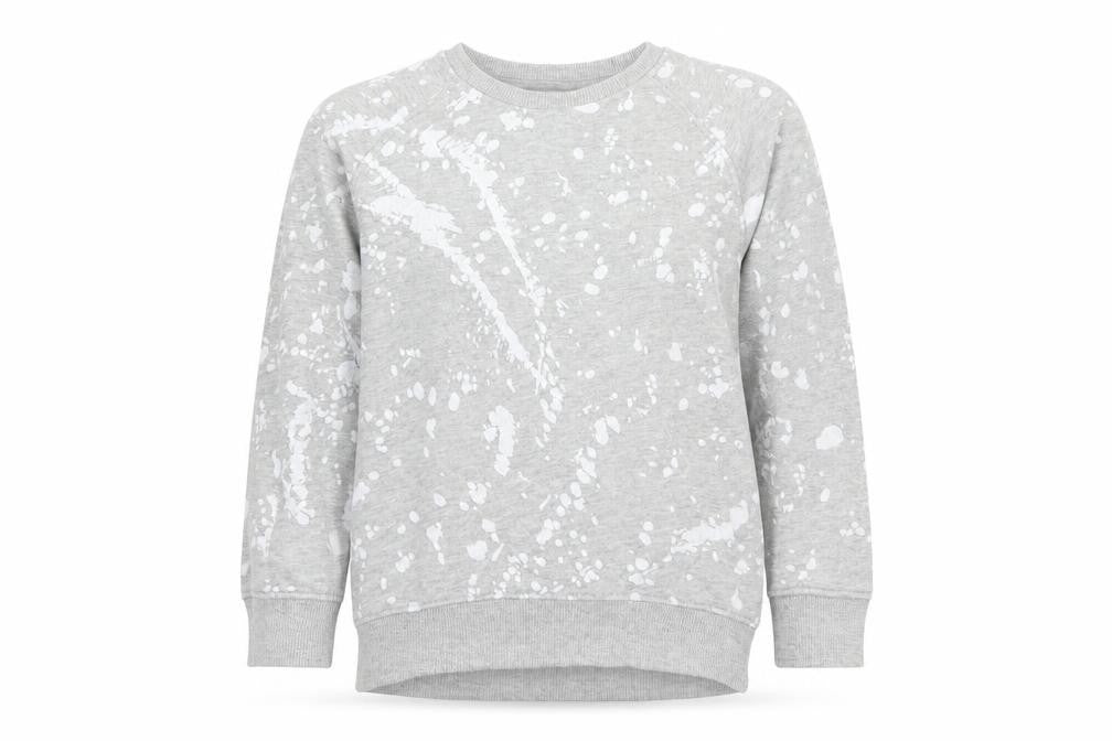 Front view of Next girls’ green polka dot pullover sweatshirt, size 3-4, years