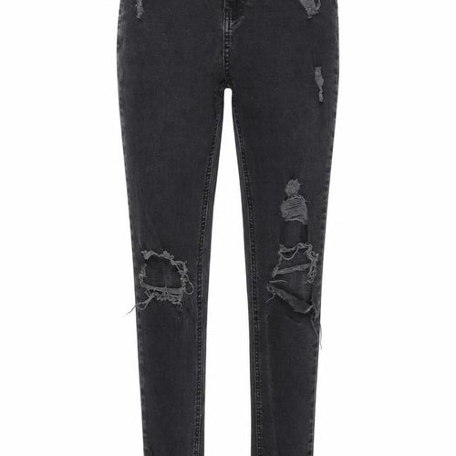 Select Womens Black  Denim Skinny Jeans Size 6 L27 in - distressed