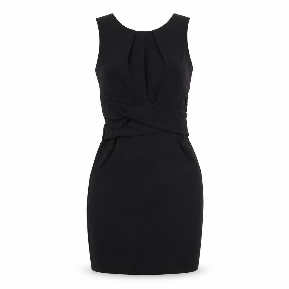 Front view of Teeze Me women’s black bodycon, size XS