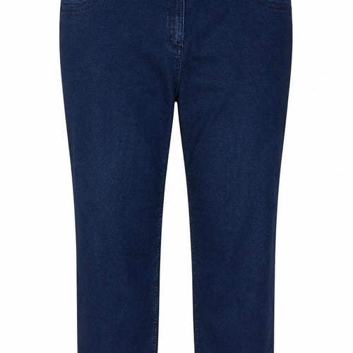 Classic Womens Blue  Denim Capri Jeans Size 40 in L23 in