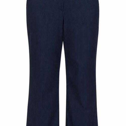 Etam Womens Blue Striped  Trousers  Size 16 L30 in