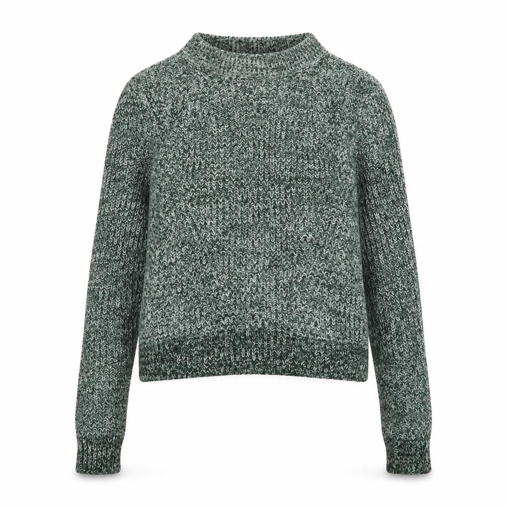 Front view of H&M women’s green jumper, size XS
