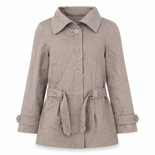 Atmosphere Womens Brown  Corduroy Overcoat Coat Size 14