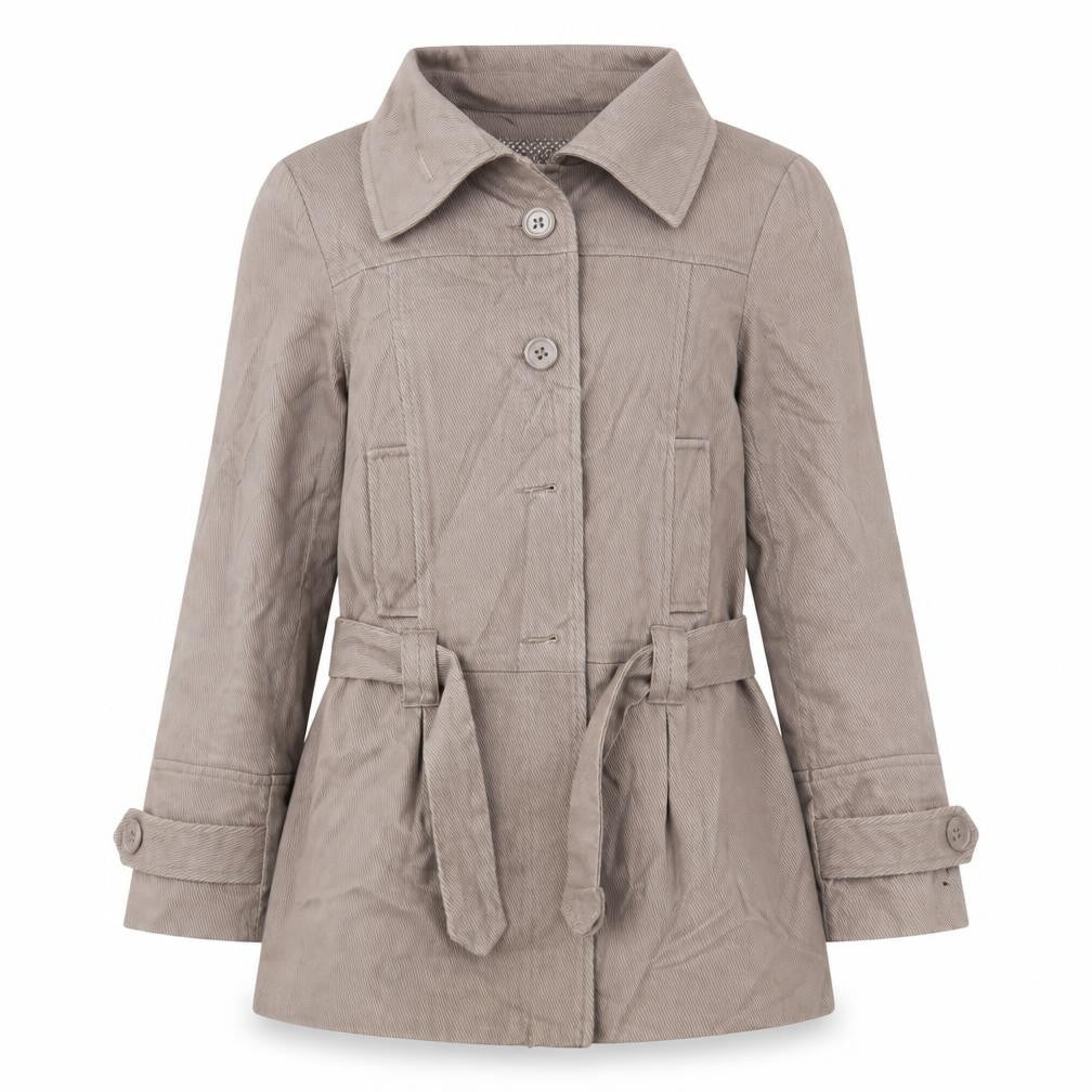 Atmosphere Womens Brown  Corduroy Overcoat Coat Size 14