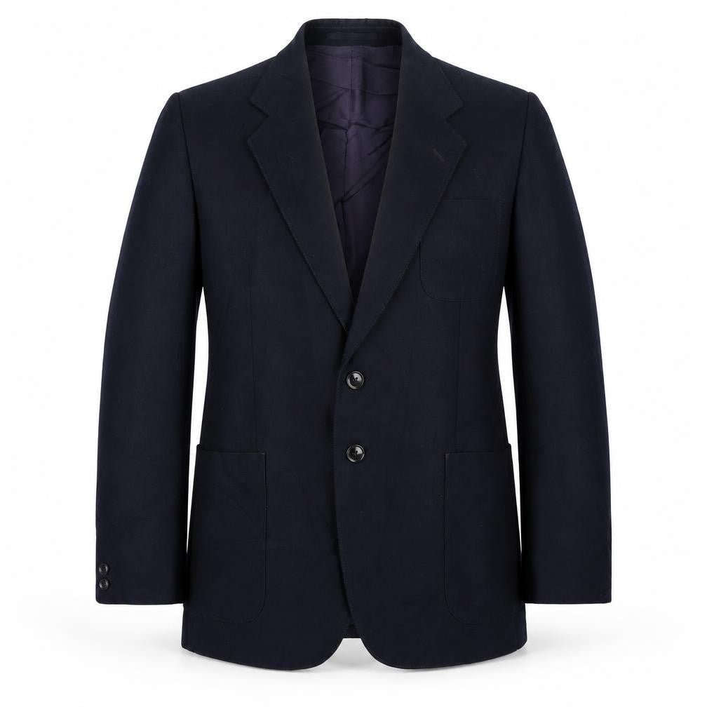 Front view of Turo men’s blue jacket blazer, size 42