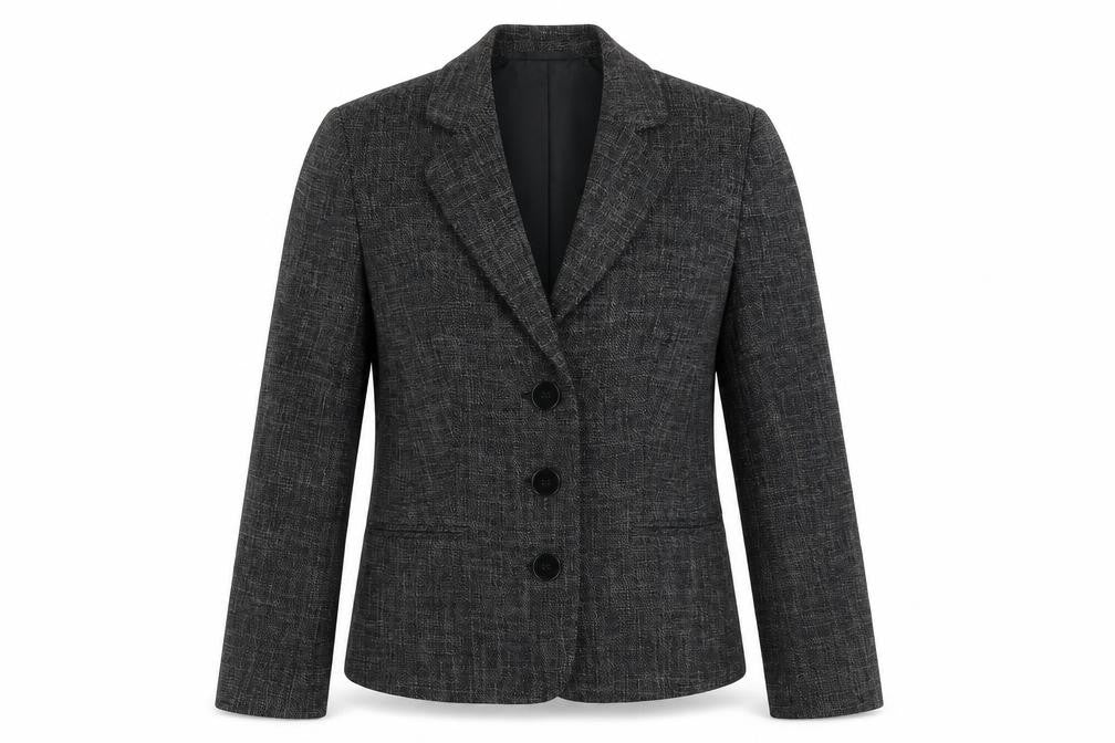 Front view of Precis women’s grey jacket blazer, size UK 8