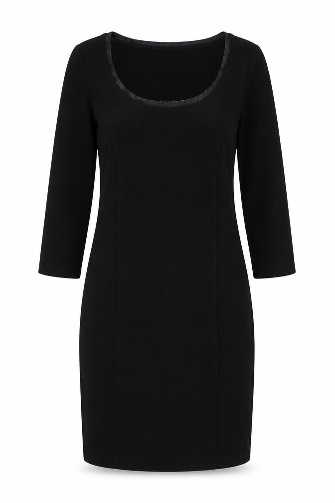 Front view of page one women’s black colourblock a-line, size M