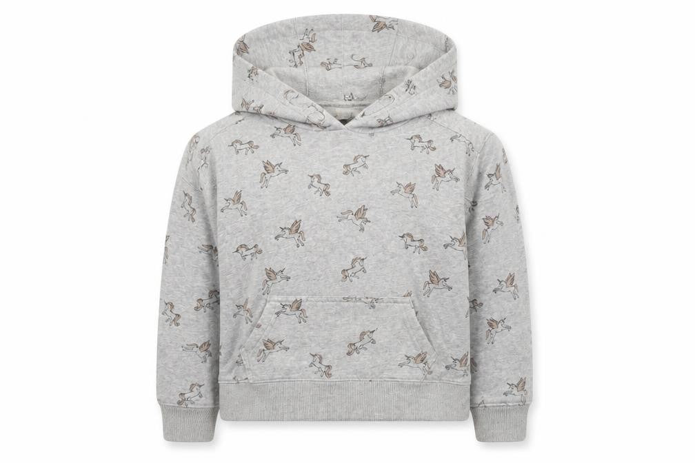 Front view of George boys’ grey jumper, size 8, years - unicorn