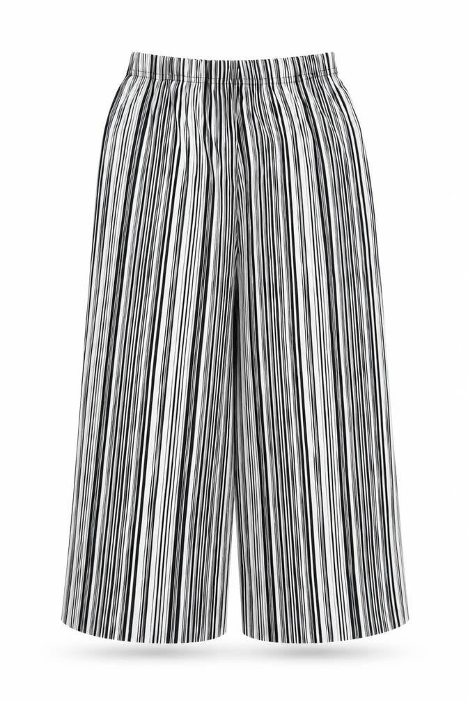Primark Womens Grey Striped  Bloomer Trousers Size 8 L22 in