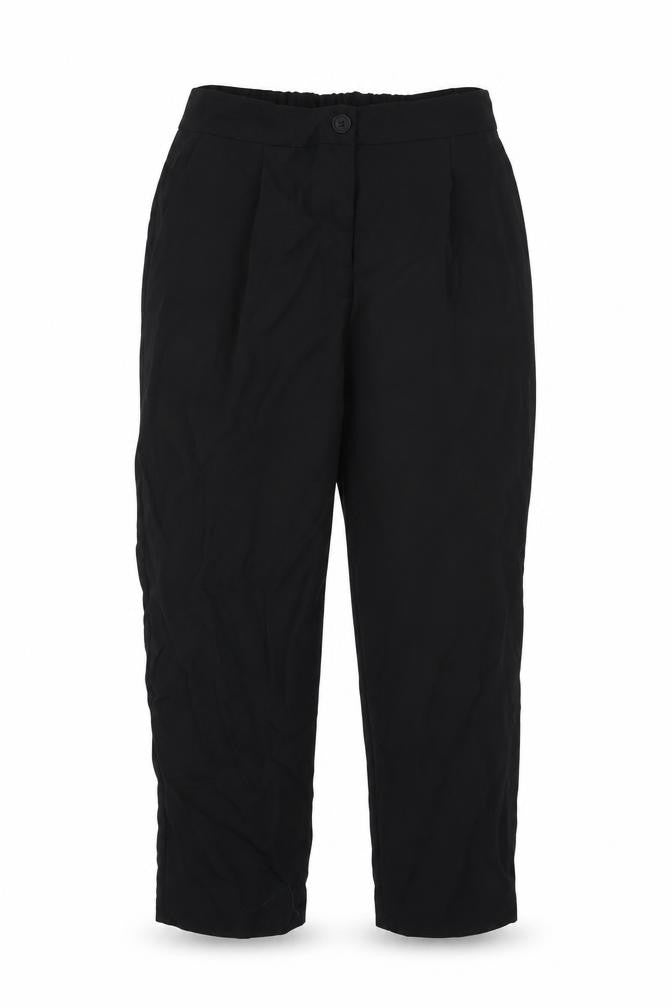 ASOS Womens Black   Cropped Trousers Size 8 L23 in