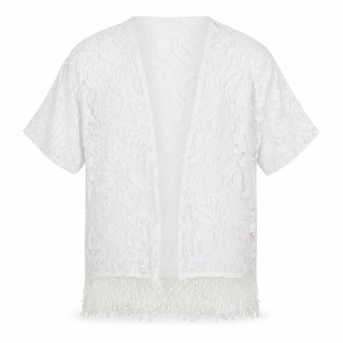 F&F Girls White   Kimono Jacket Size 7-8 Years
