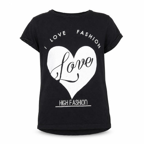 George Girls Black  Jersey Basic T-Shirt Size 10-11 Years  - I Love Fashion