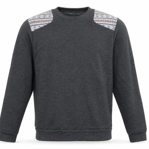 Topman Mens Blue Geometric Jersey Pullover Sweatshirt Size L