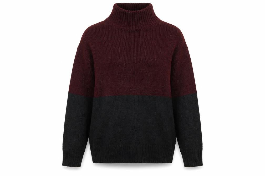 Front view of New Look women’s black knit jumper, size S
