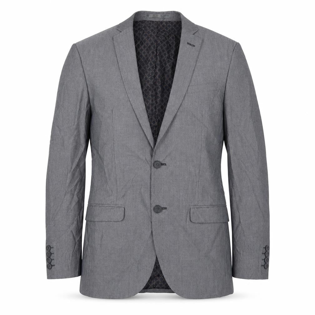Front view of Limehaus men’s grey jacket suit jacket, size 36
