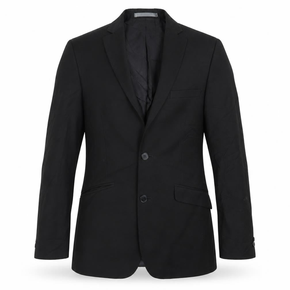 Front view of Red Herring men’s black jacket suit jacket, size 36
