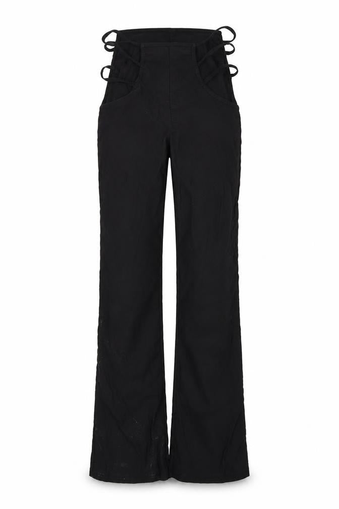 Preworn Womens Black   Trousers  Size M L27 in