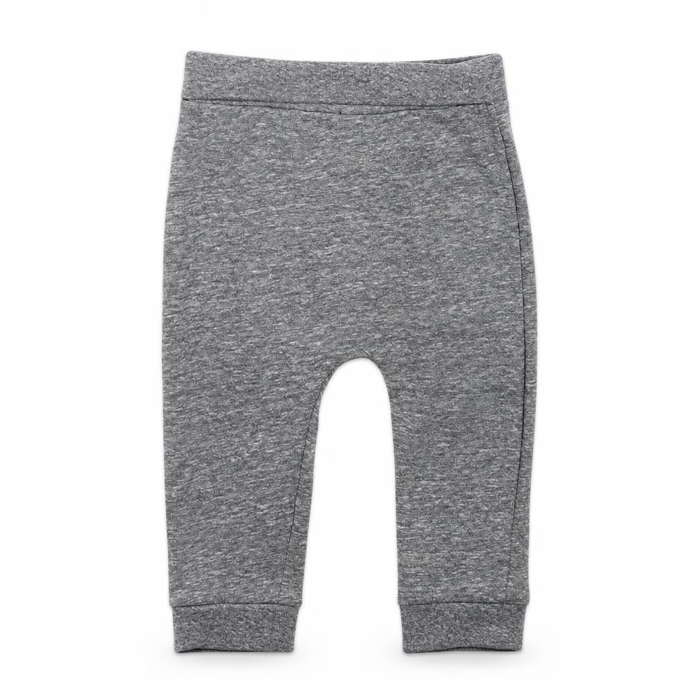 Front view of Tu Baby Grey sweatpants, size 12-18, Months