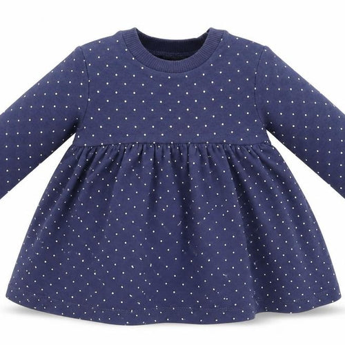 Marks and Spencer Girls Blue Spotted  Fit & Flare  Size 0-3 Months