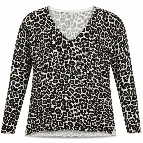 Debenhams Womens Black Animal Print  Pullover Jumper Size 10