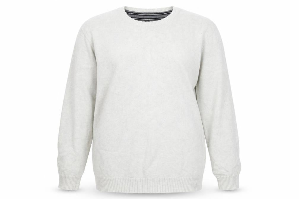 Front view of Easy women’s grey jumper, size L