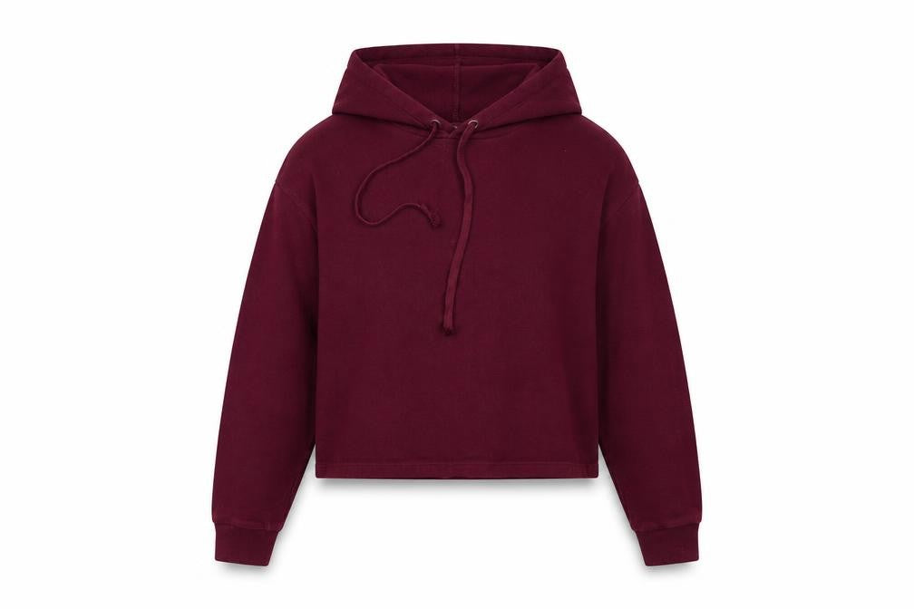 Front view of Divided women’s red pullover hoodie, size S