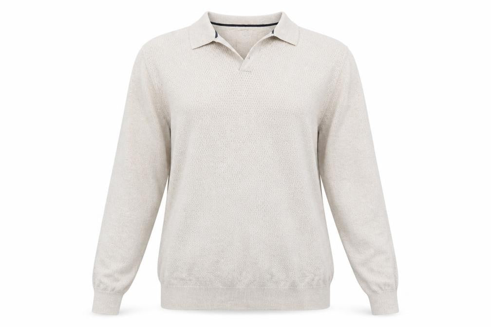 Front view of Acw85 women’s beige jumper, size S