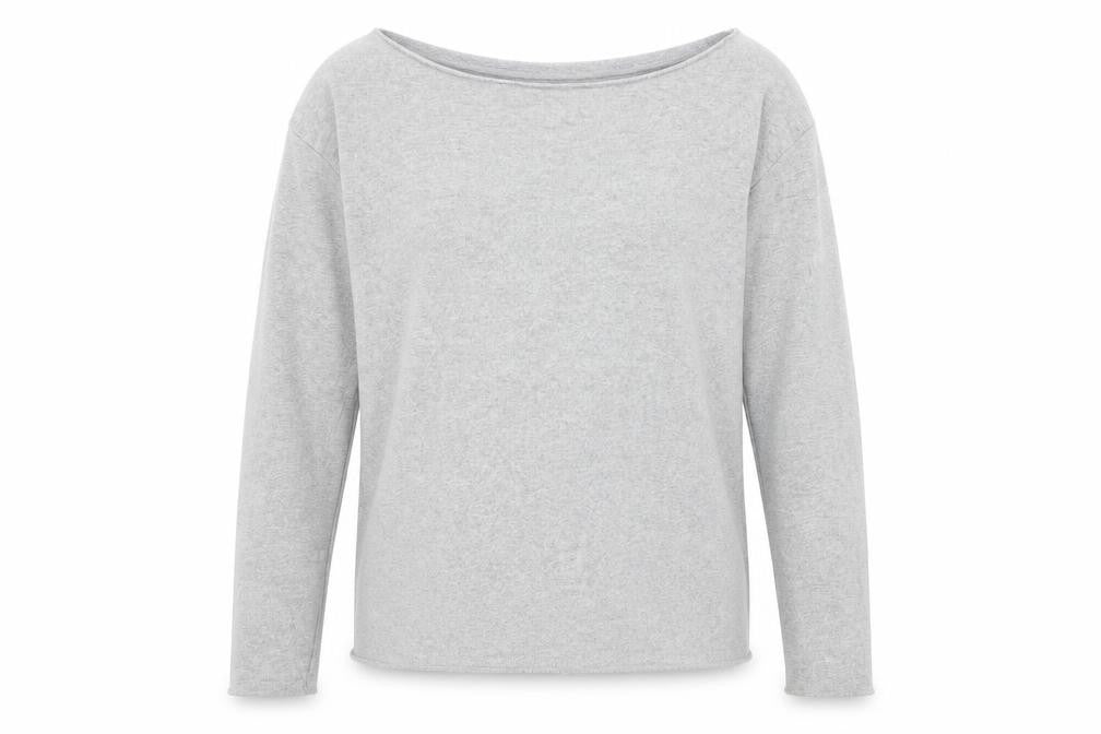 Front view of Missguided women’s grey jumper, size UK 12