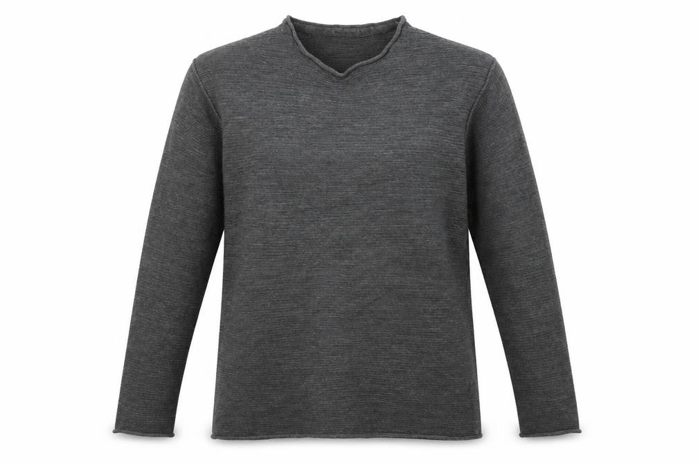 Front view of H&M women’s grey jumper, size M