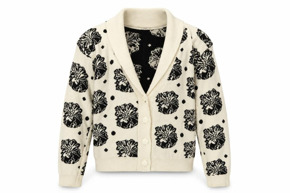 Front view of Next women’s ivory floral jacket, size S