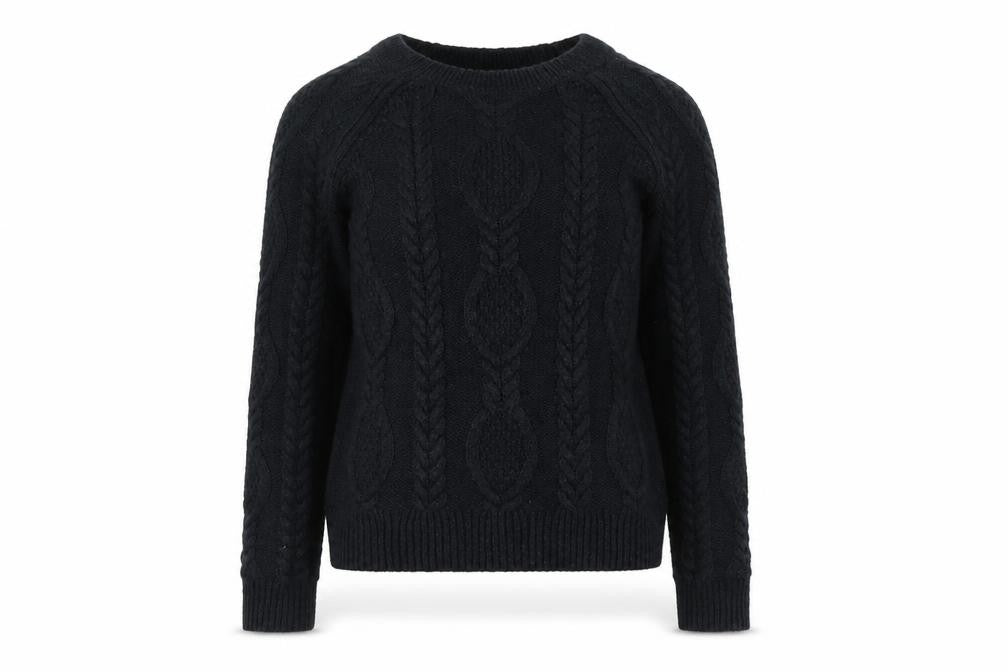 Front view of H&M women’s black jumper, size M