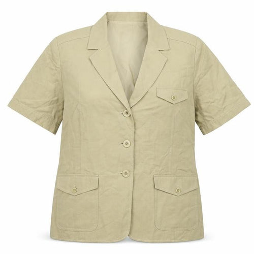 Country Casuals Womens Beige   Jacket  Size 14  - shoulder pads