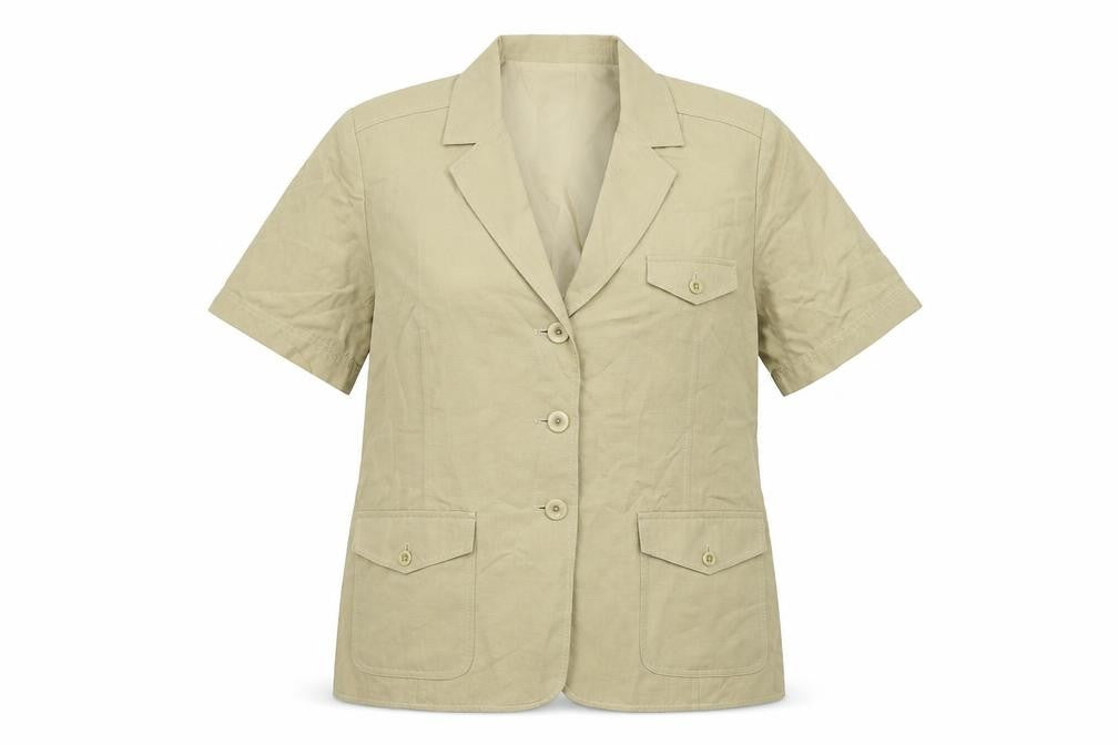 Country Casuals Womens Beige   Jacket  Size 14  - shoulder pads