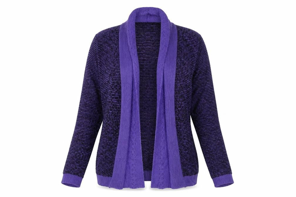 Front view of Lizzi Clarke women’s purple jacket, size L