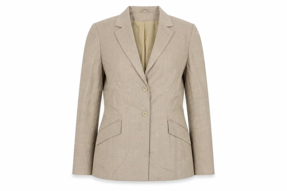 Front view of Dorothy Perkins women’s brown jacket, size UK 14