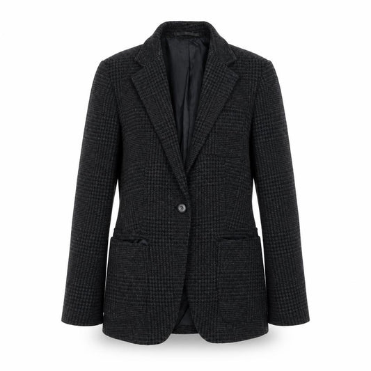 Front view of Gap women’s black jacket, size UK 10