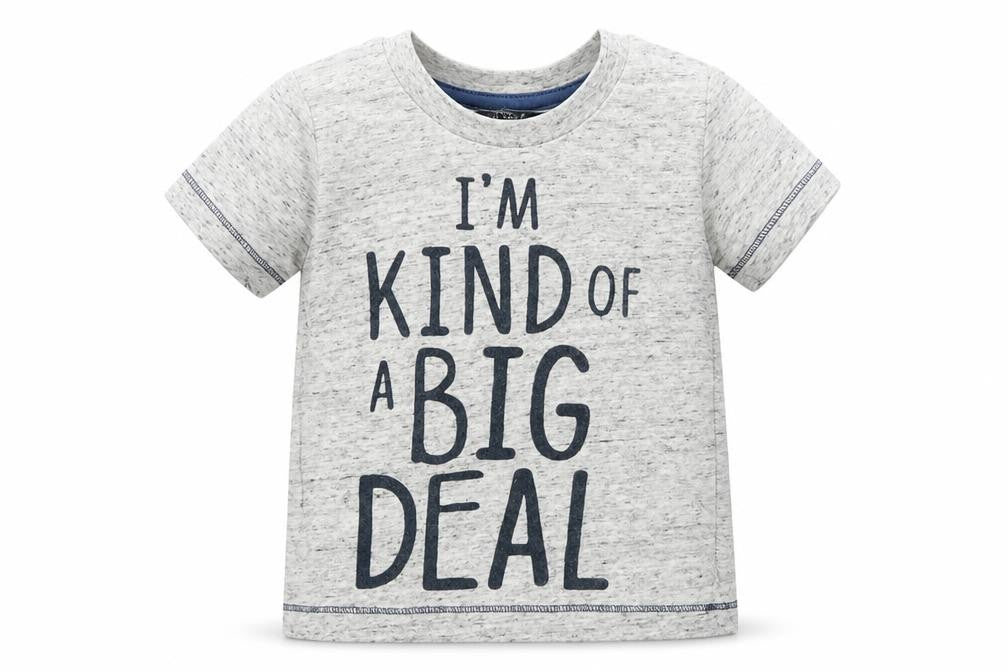 Front view of Primark Baby Grey Basic T-Shirt, size 9-12, Months