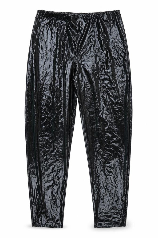 Front view of Rebellious women’s black trousers, size UK 12, 27-inch leg
