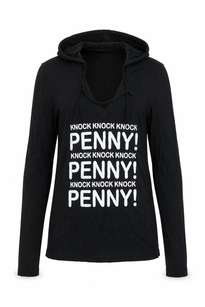 Front view of SF Women women’s black basic t-shirt, size M