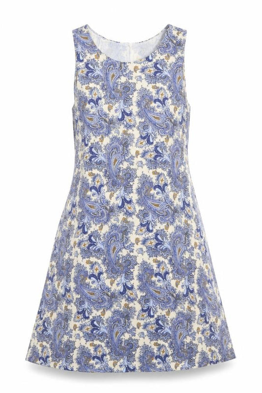 Front view of H&M women’s multicoloured geometric a-line, size XS