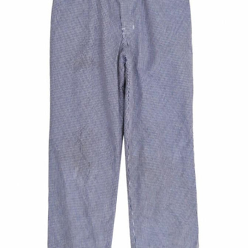 uniform brands Mens Blue Check  Trousers  Size 28 in L30 in