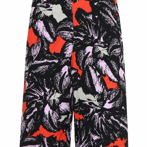 Papaya Womens Black Geometric  Capri Trousers Size 10 L20 in